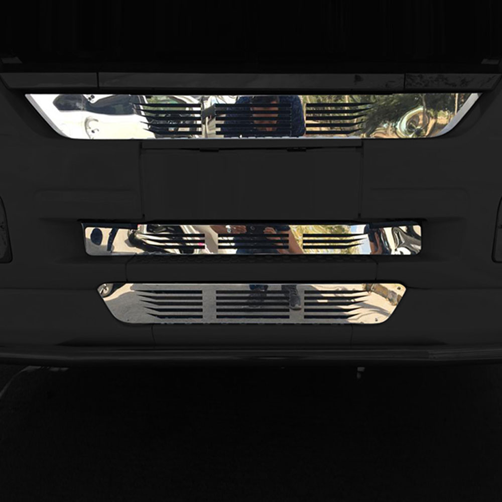 FAX111 MERCEDES-BENZ FOR BOTTOM OF GRILL 3 PCS CHROME  AXOR