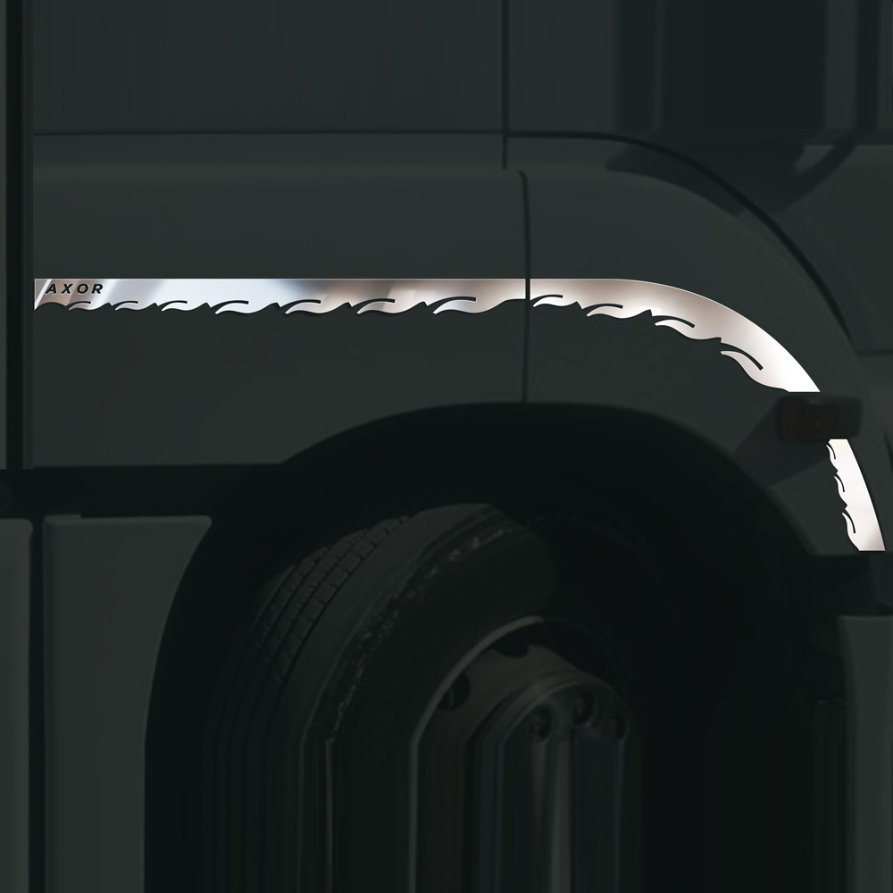 FAX129 MERCEDES-BENZ FOR SIDE DOOR FLAMMY LATH CHROME AXOR