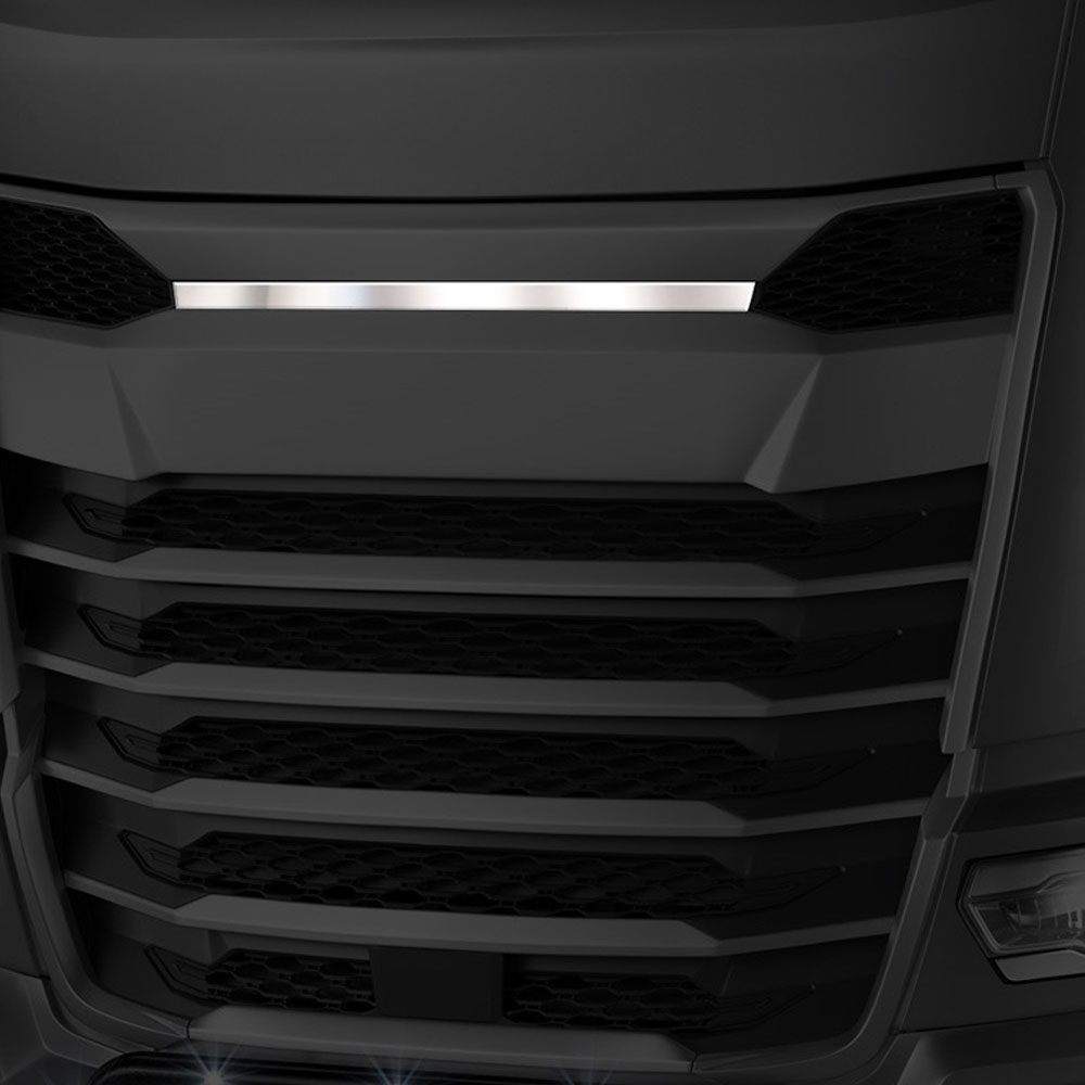 FDF165 DAF FOR TOP OF GRILL LATH CHROME (PRESSED) XF/XG/XG+ 2021+