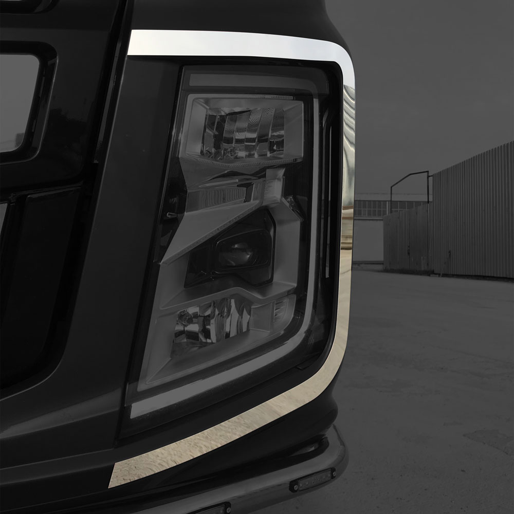FFD163 FORD FOR HEADLIGHT FRAME CHROME F-MAX