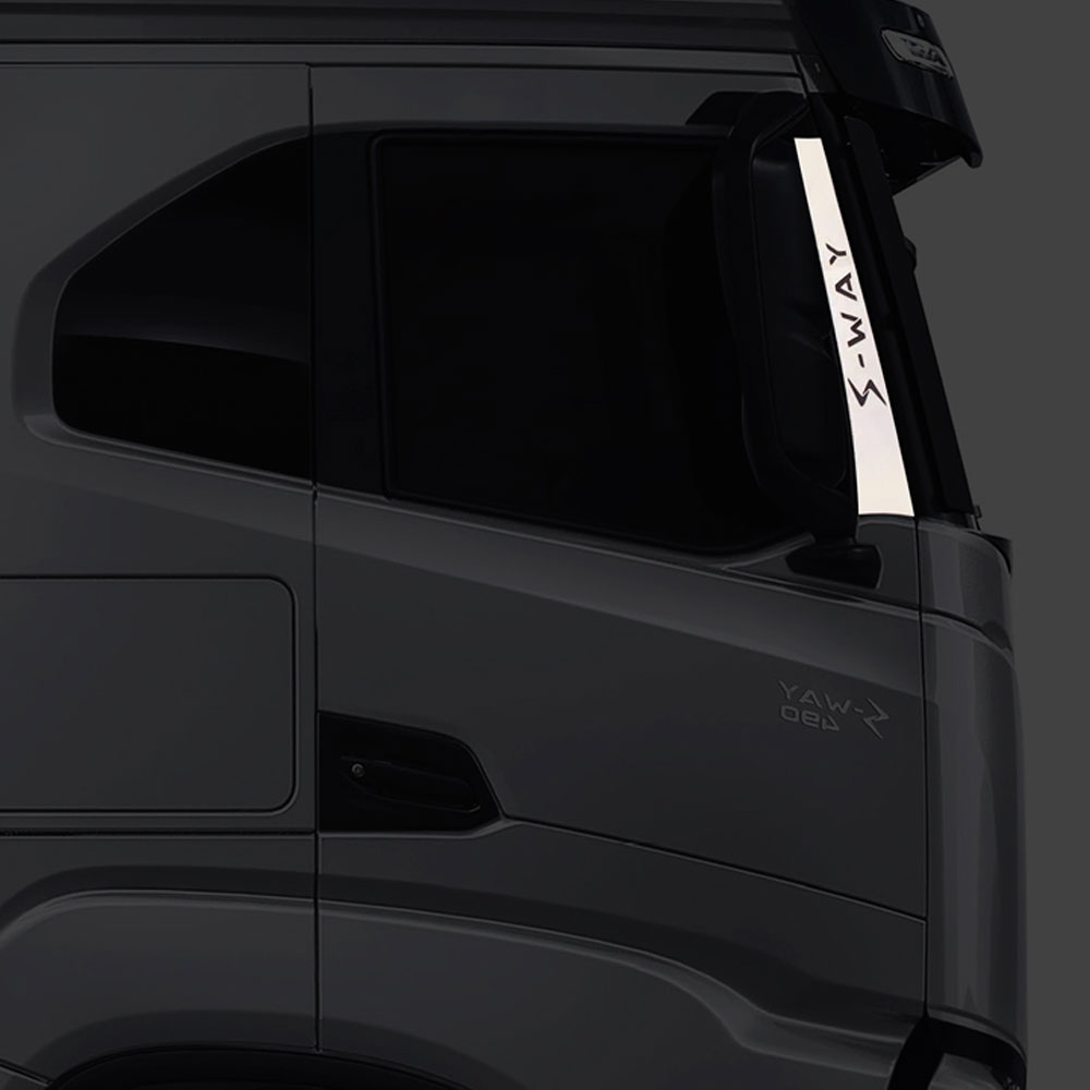 FIV164 IVECO FOR FRONT OF DOOR PILLAR CHROME KROMU S-WAY