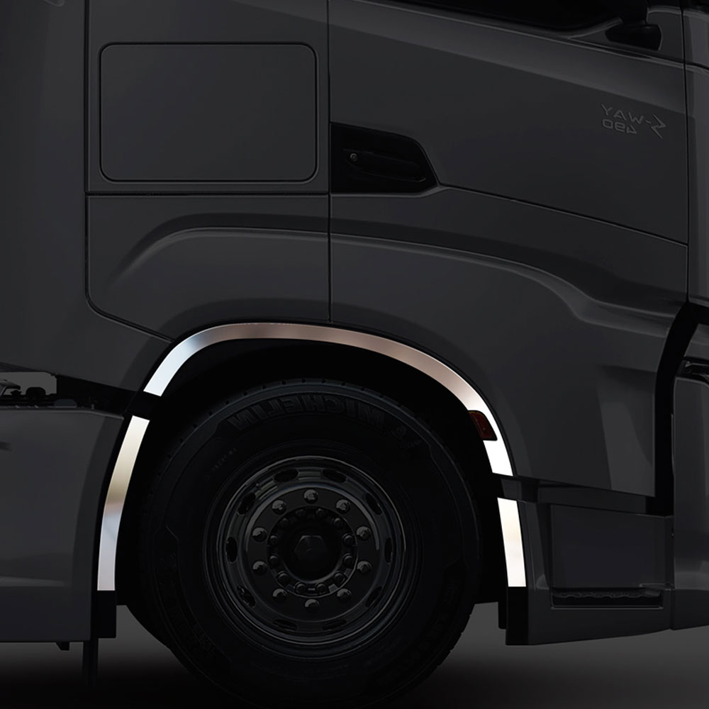 FIV165 IVECO FOR MUDGUARD FRAME CHROME S-WAY