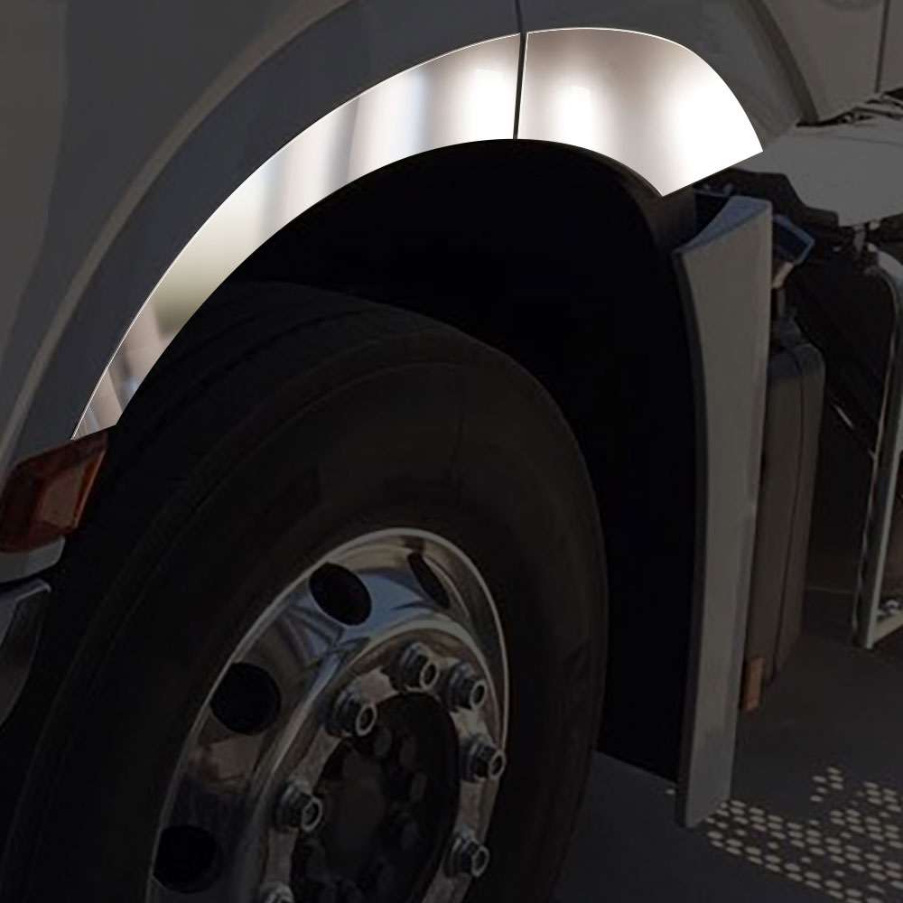 FME162 MERCEDES-BENZ FOR MUDGUARD CHROME T1 ACTROS MP4/MP5