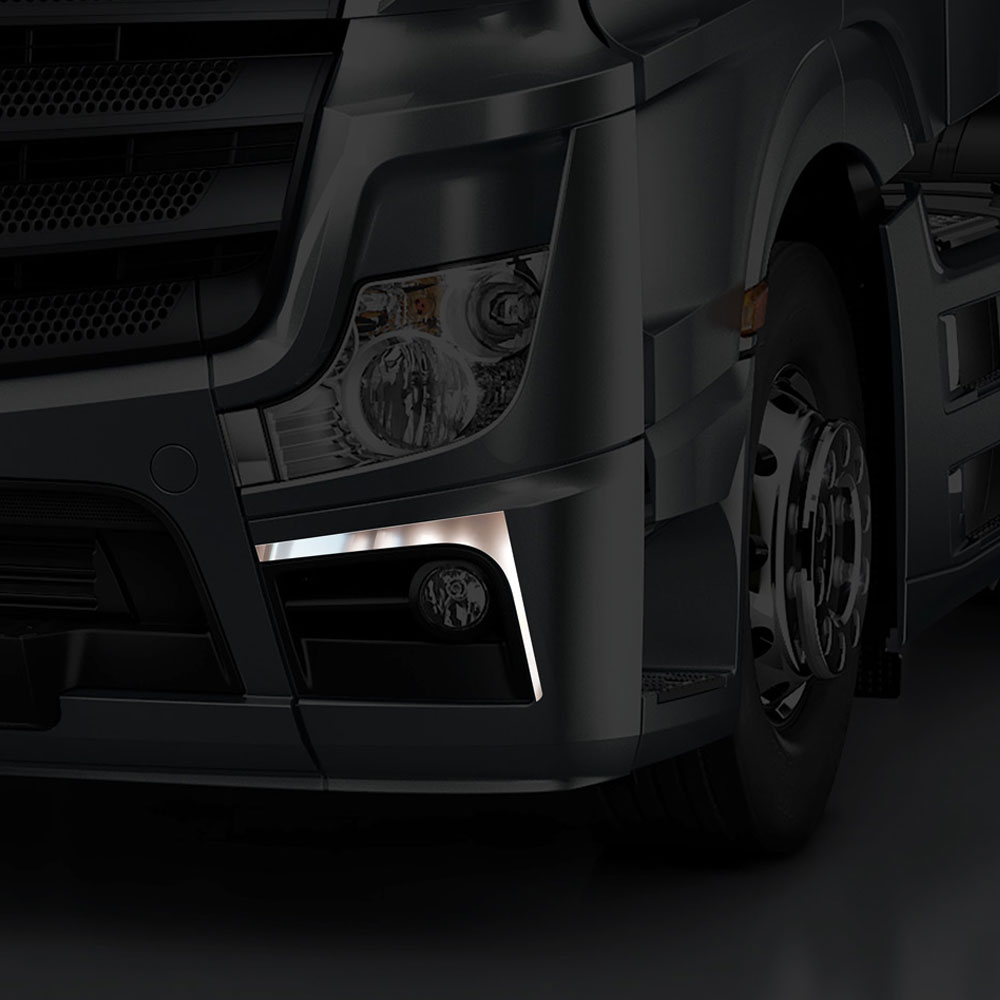 FME172 MERCEDES-BENZ FOR FOG FRAME CHROME ACTROS MP4/MP5