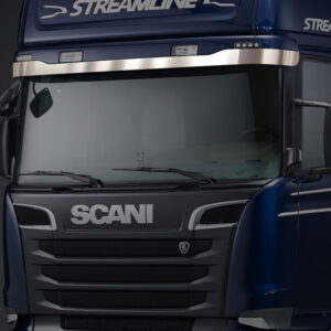 FSC105 SCANIA FOR SUNVISOR CHROME STICKED STREAMLINE