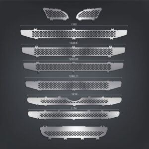 FSC121 SCANIA FOR GRILL CHROME FOR LARGE CABIN WITHOUT SENSOR STREAMLINE