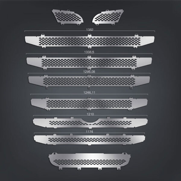 FSC121 SCANIA FOR GRILL CHROME FOR LARGE CABIN WITHOUT SENSOR STREAMLINE