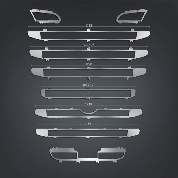 FSC125 SCANIA FOR FRAME OF GRILL CHROME FOR LARGE CABIN WITH SENSOR STREAMLINE