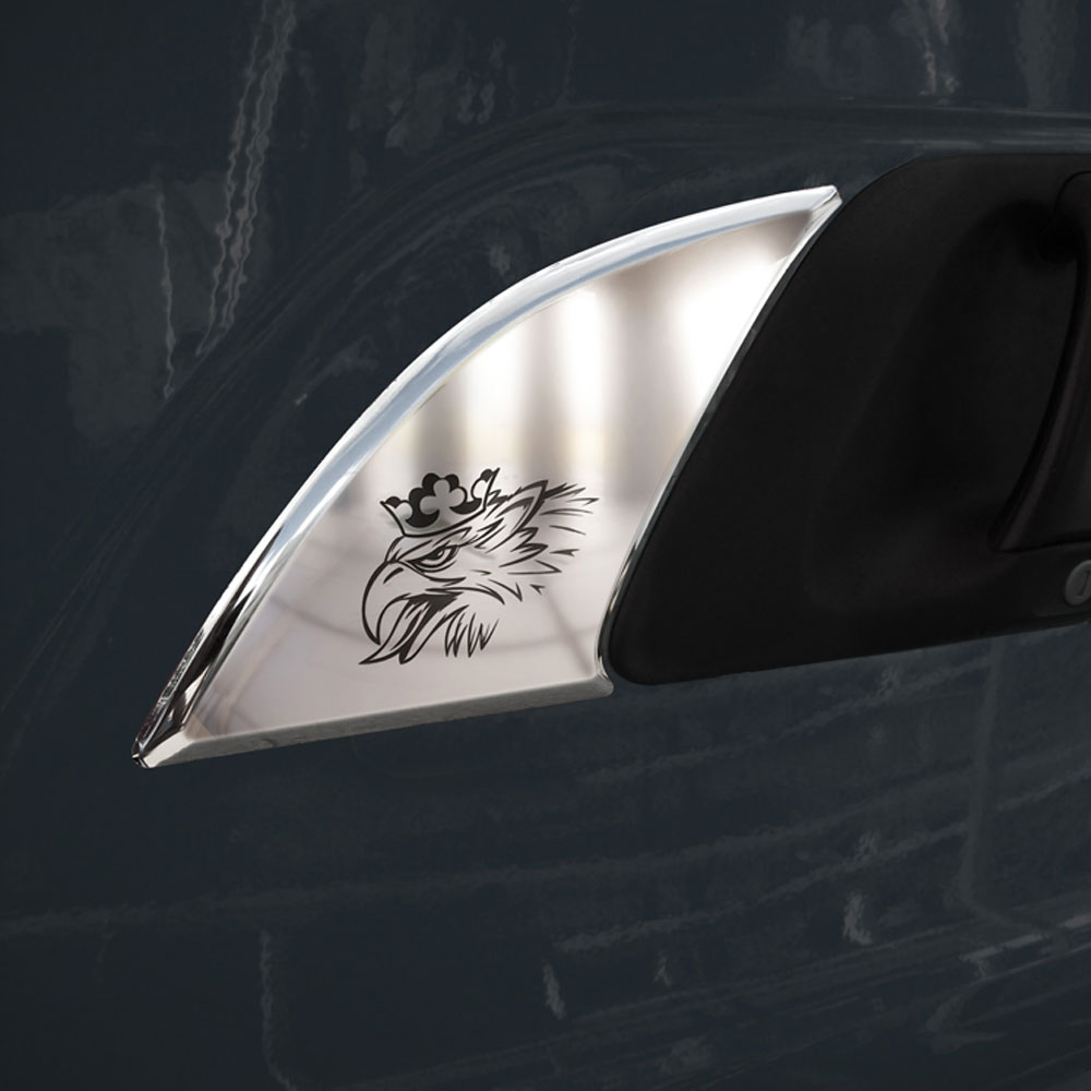 FSC139 SCANIA FOR FRONT OF DOOR HANDLE CHROME GRIFFIN LOGO (PRESSED) STREAMLINE