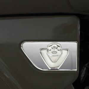 FSC155 SCANIA FOR MUDGUARD CHROME V8 LOGO (PRESSED) STREAMLINE