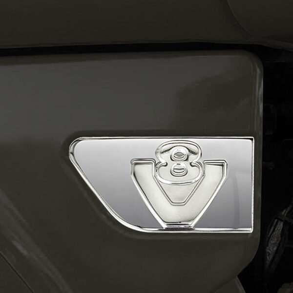 FSC155 SCANIA FOR MUDGUARD CHROME V8 LOGO (PRESSED) STREAMLINE