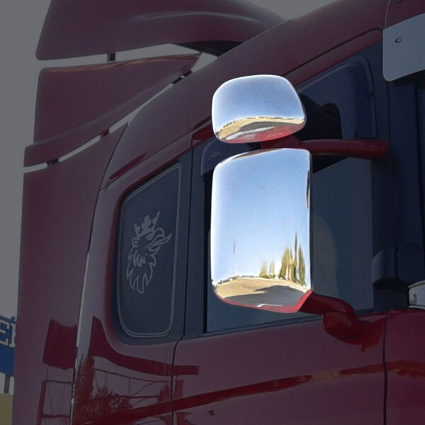 FSC193 SCANIA FOR MIRROR COVER CHROME (PRESSED) STREAMLINE