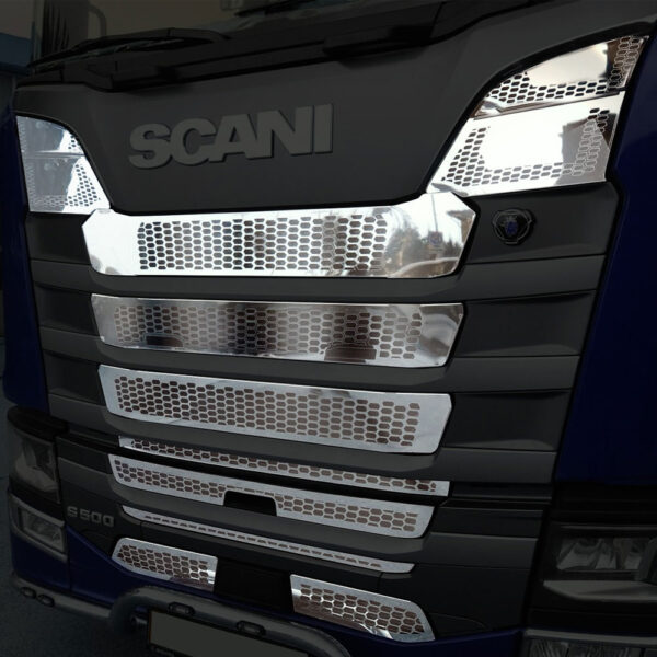FSC255 SCANIA FOR GRILL CHROME WITHOUT FOG S/R 2016+
