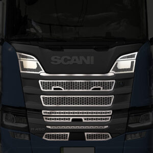 FSC256 SCANIA FOR GRILL CHROME WITHOUT FOG S/R 2016+