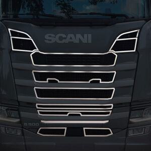 FSC259 SCANIA FOR FRAME OF GRILL CHROME WITHOUT FOG S/R 2016+