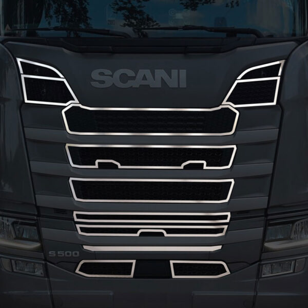 FSC259 SCANIA FOR FRAME OF GRILL CHROME WITHOUT FOG S/R 2016+