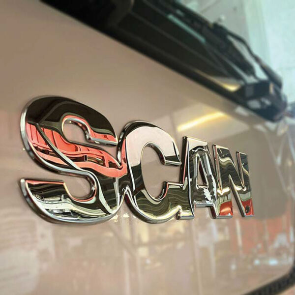 FSC270 SCANIA FOR GRILL CHROME LETTER (PRESSED) S/R 2016+
